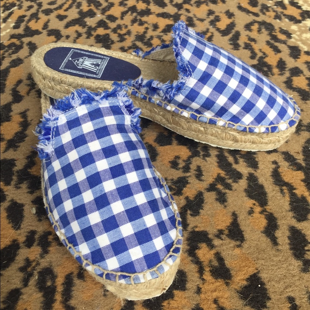 Toss Designs gingham mules - never worn!